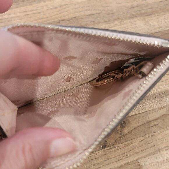 Kate Spade Pink Wallet/Card Case with Key Ring - Picture 7 of 11